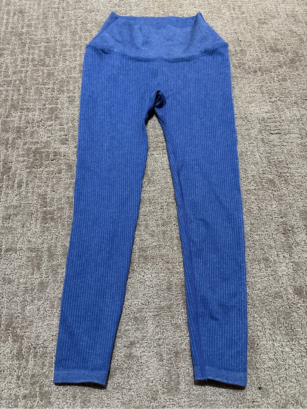 Balance Athletica Ribbed High-Waisted Leggings – Blue – Size Small - Picture 2 of 5